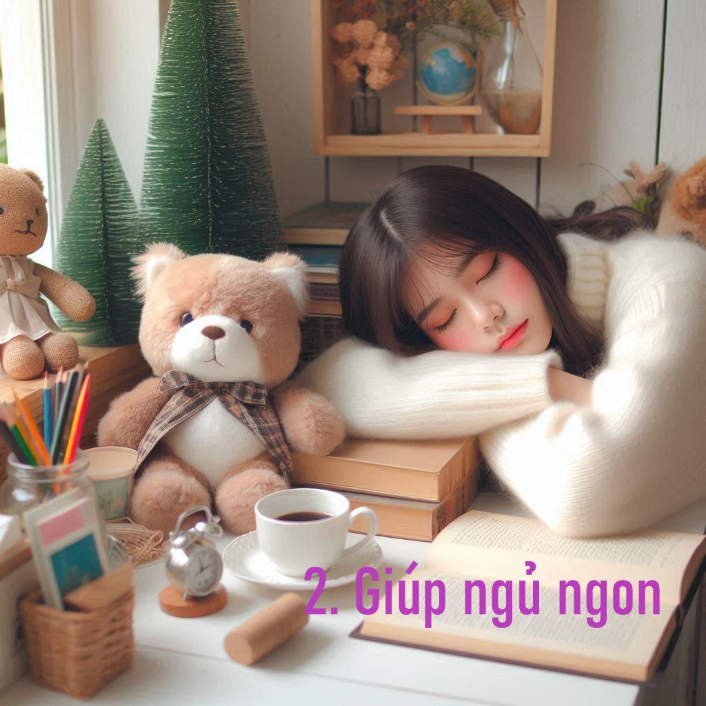 A person sleeping with her eyes closed next to a teddy bearDescription automatically generated