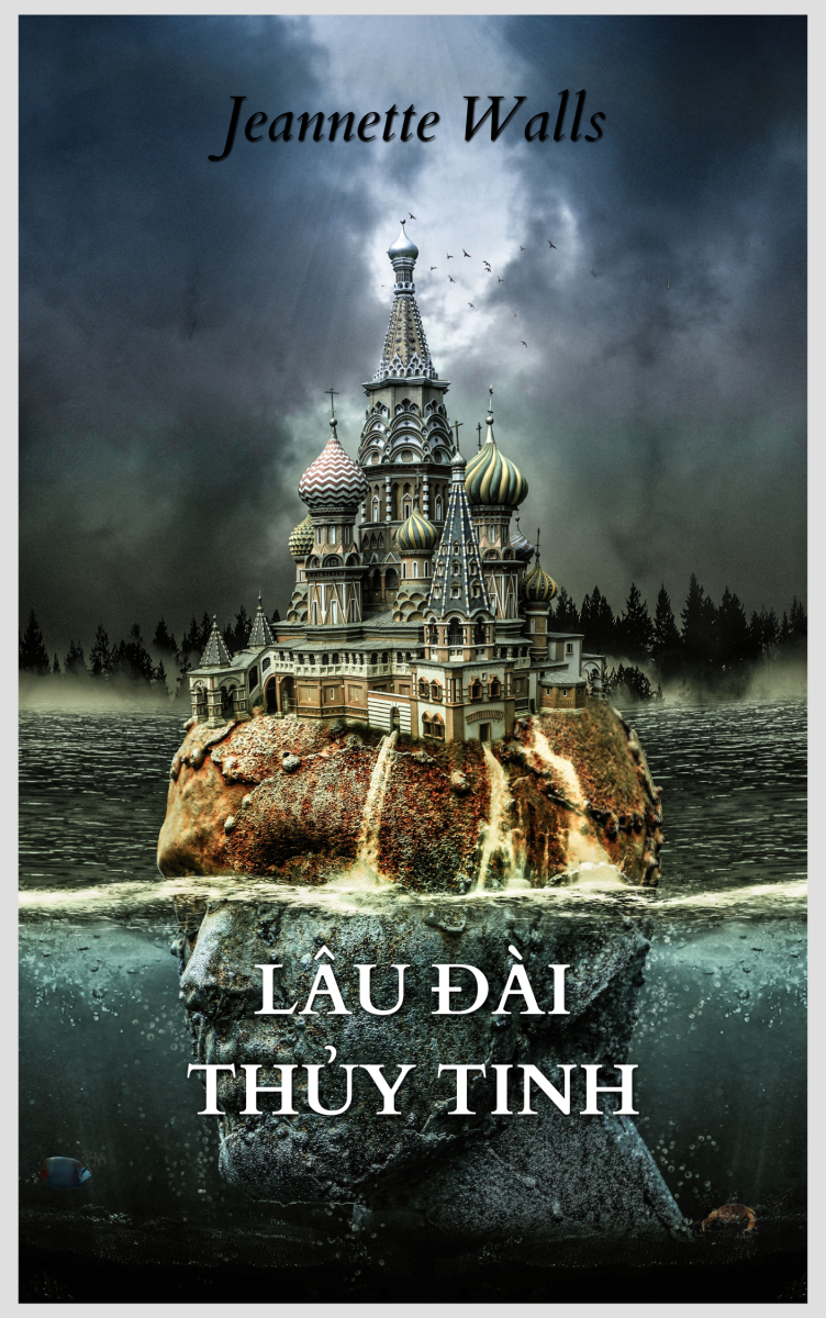 A castle on an island in the waterDescription automatically generated